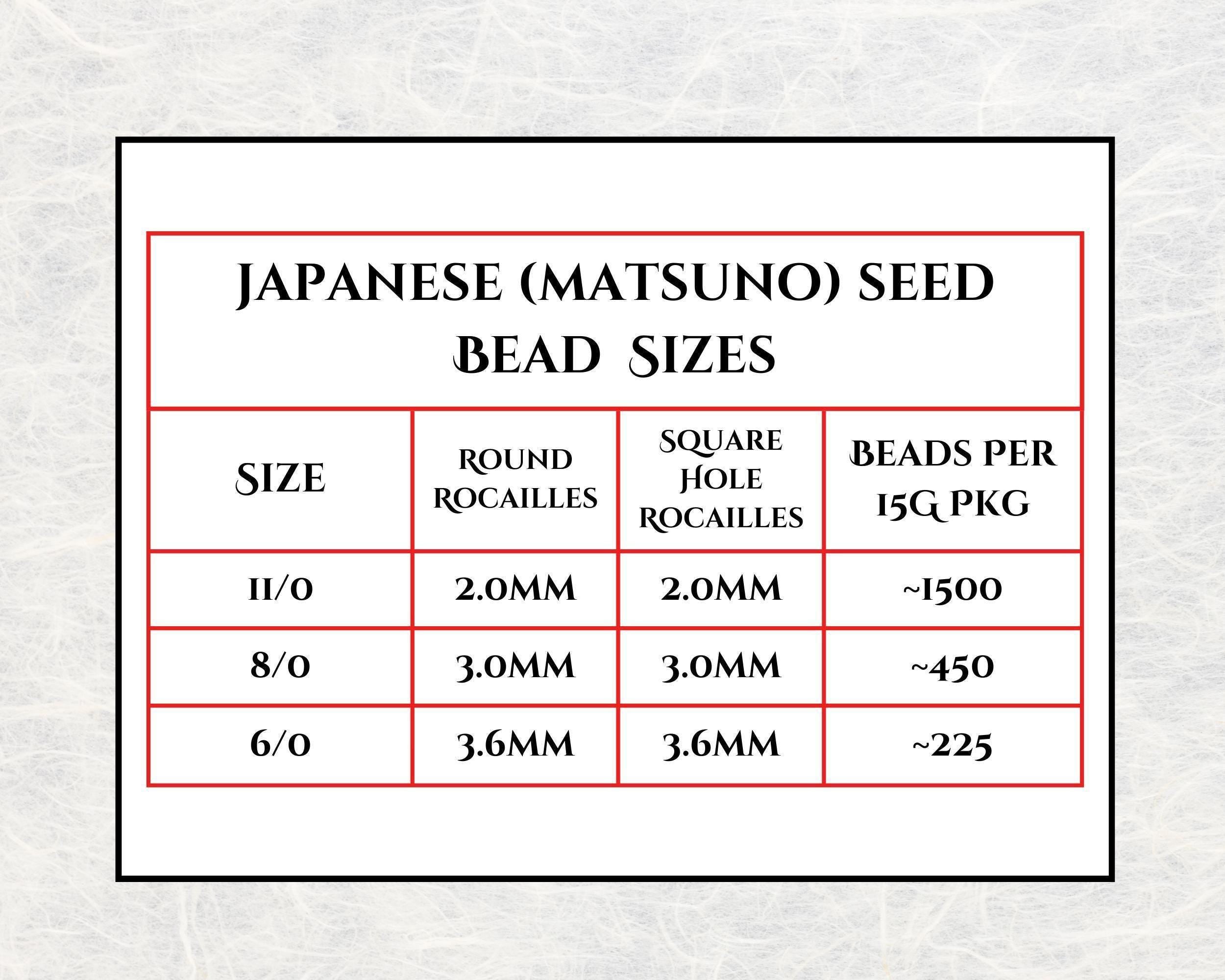Matsuno Seed Beads Size 6: Transparent Frosted Rainbow Peacock, 15g Pack