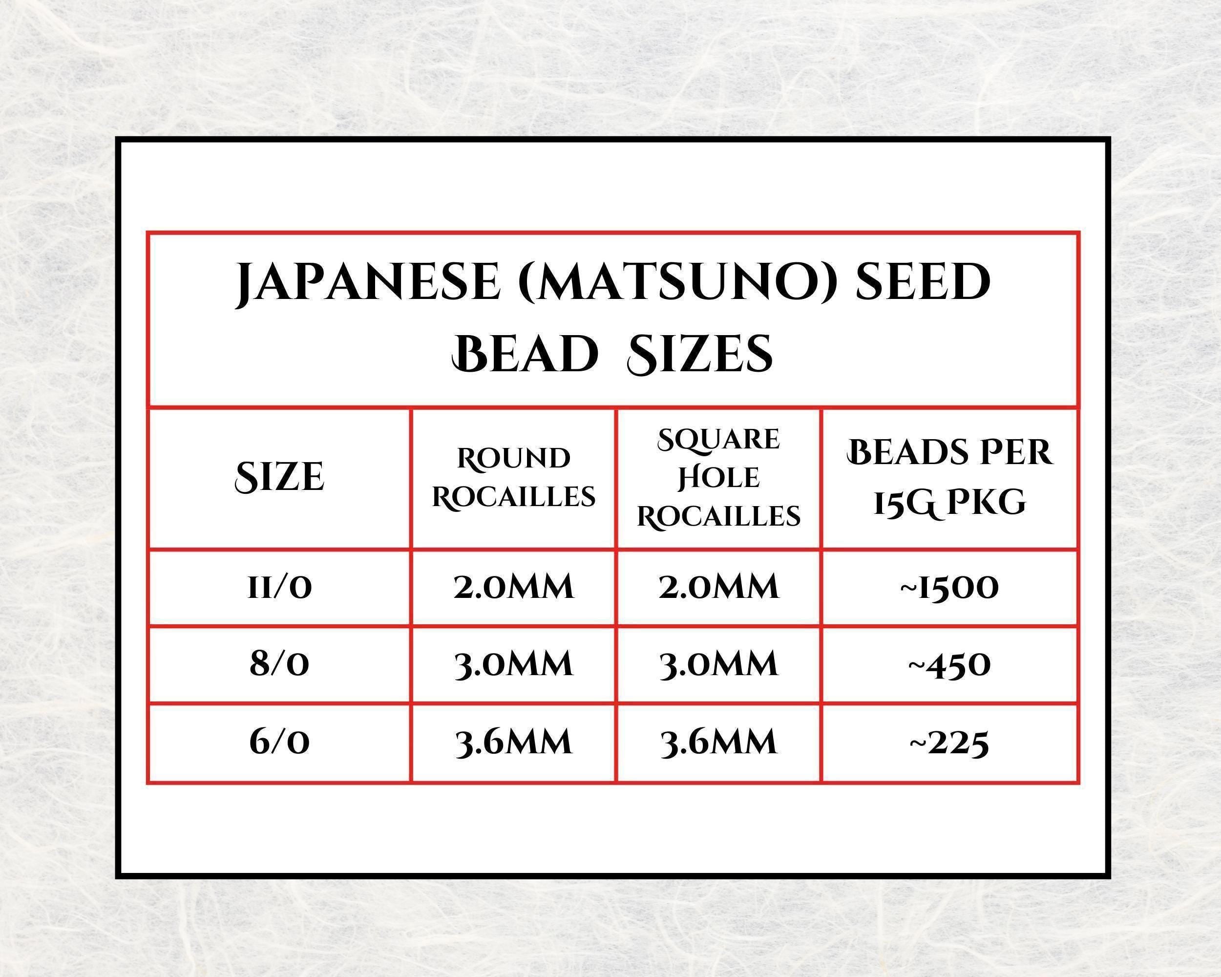 Matsuno Seed Beads Size 6: Turquoise Blue, Silver-Lined Rainbow, 15g Pack