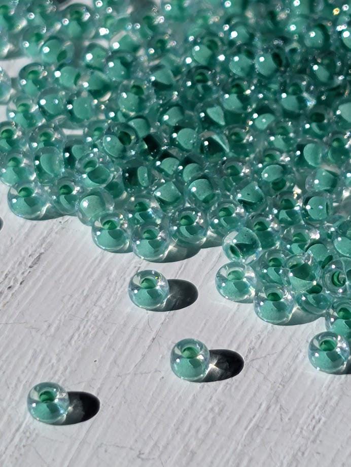 Miyuki Seed Beads Crystal Aqua 11/0 (Color Lined, 20g Pack)