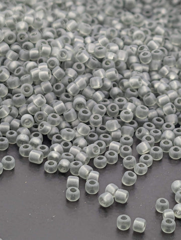 4777SB Translucent Matte Grey 11/0 Round Matsuno Seed Beads (15g, ~1650 pcs)