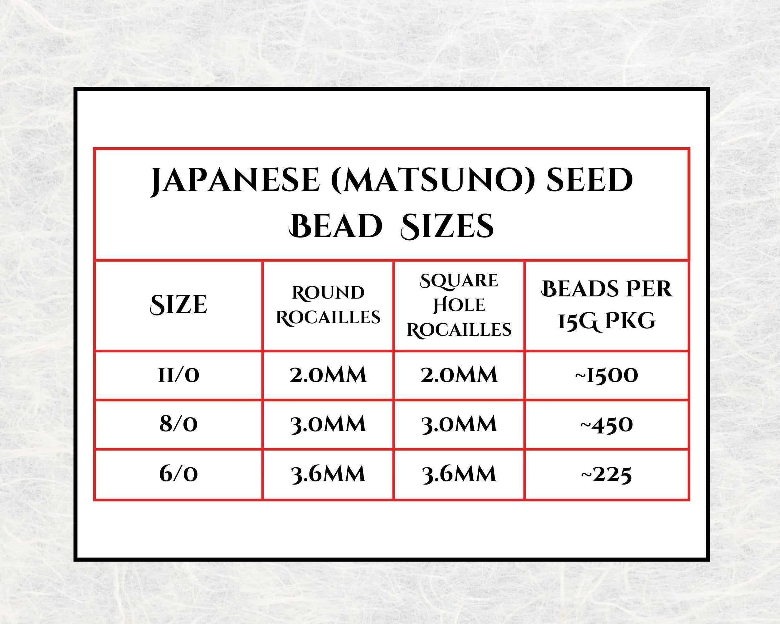 Matsuno Seed Beads Size 6 - Matte Translucent Lilac, 15g Pack