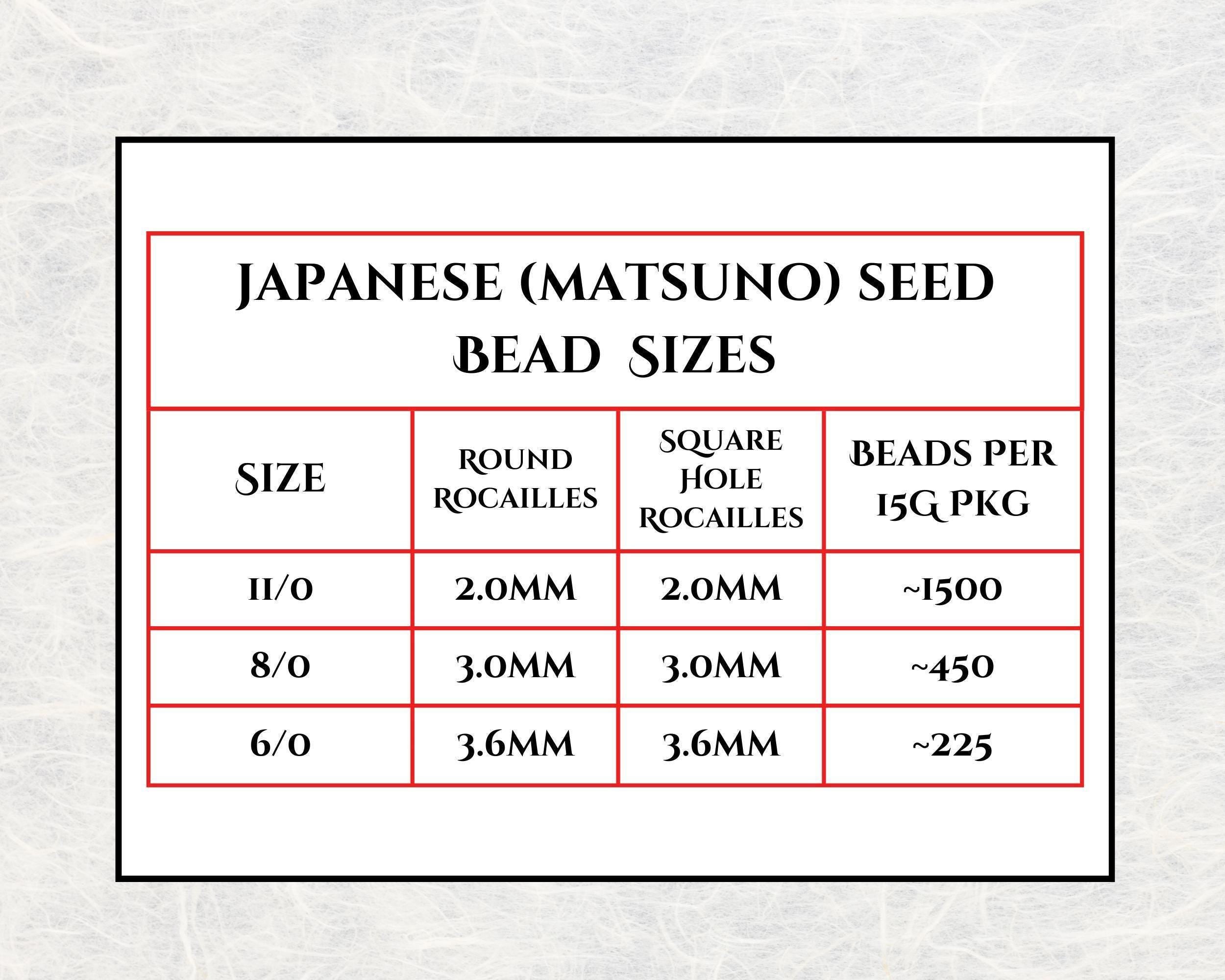 Matsuno Seed Beads Size 6 - Matte Translucent Lilac, 15g Pack