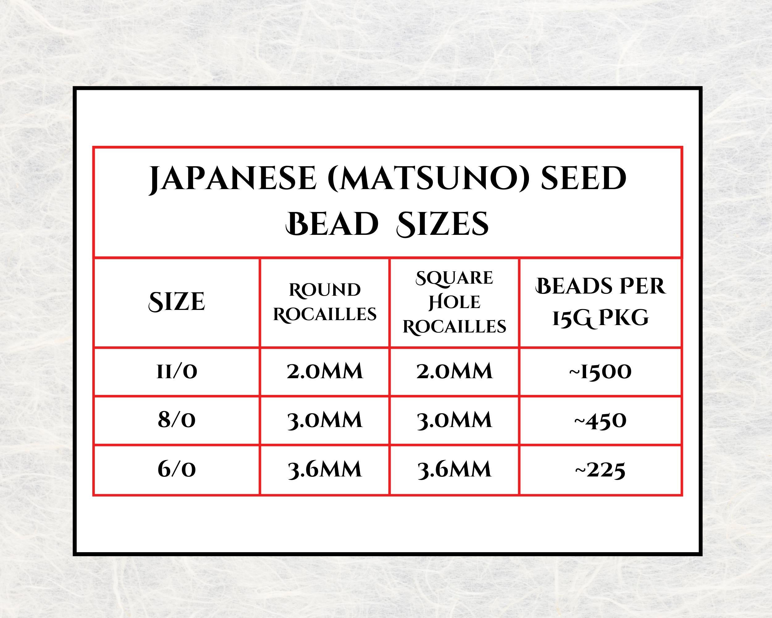 Matsuno Seed Beads Size 6: Translucent Matte Pink, 15g Pack