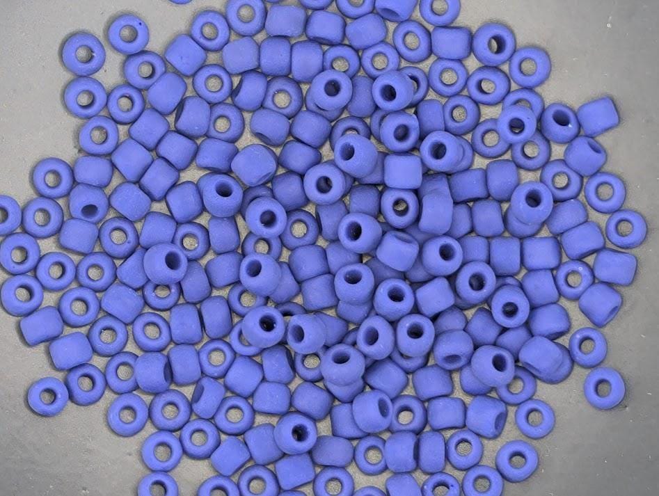 Navy Blue Seed Beads - Matsuno Size 6 Matte Opaque, 15g Pack