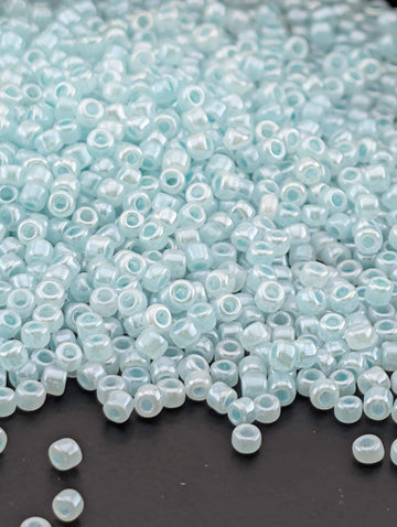 1740SB Opaque Ceylon Pastel Blue 11/0 Round Matsuno Seed Beads (15g, ~1650 pcs)