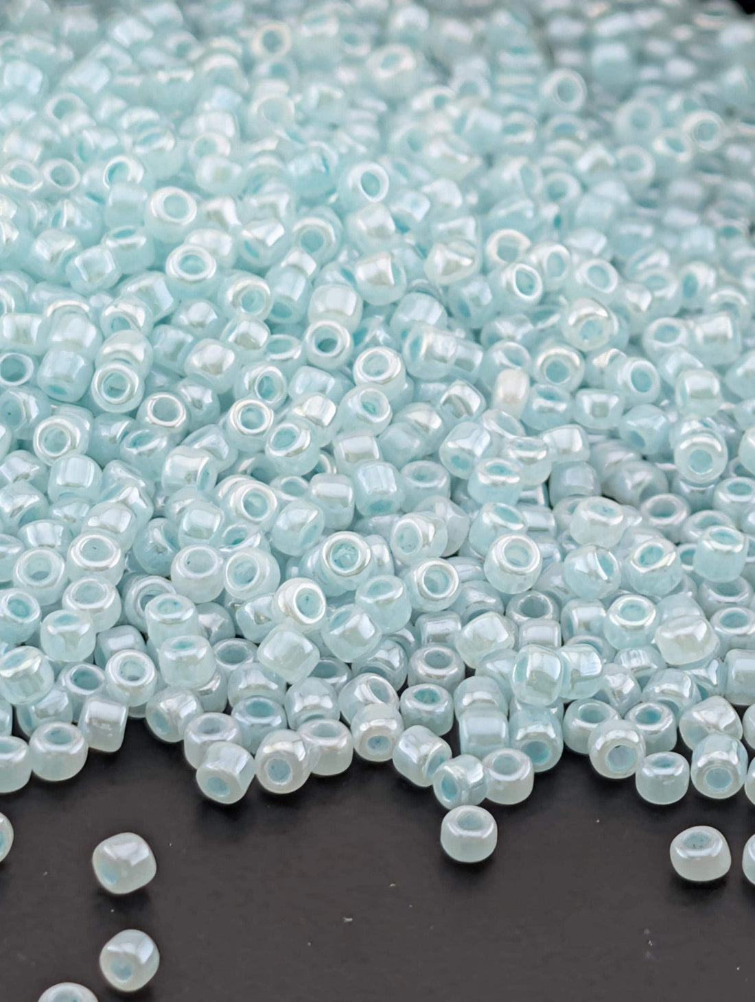 1740SB Opaque Ceylon Pastel Blue 11/0 Round Matsuno Seed Beads (15g, ~1650 pcs) | Japanese Seed Beads | Bead Weaving Embroidery Supply