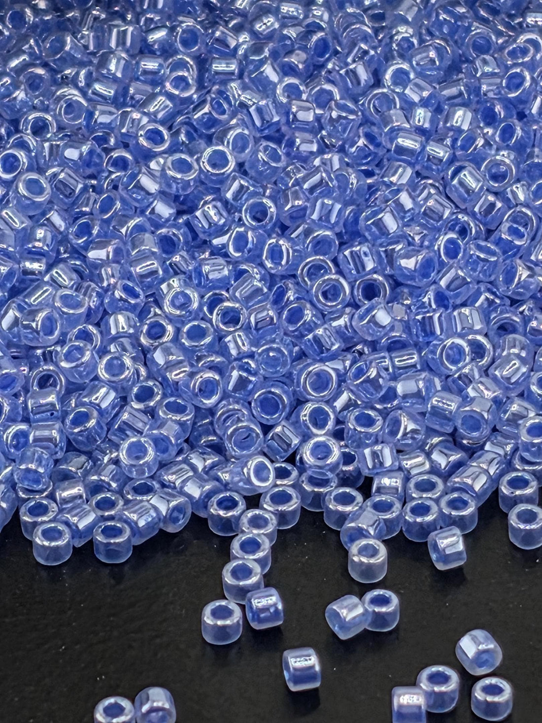 DB0240:Dark Sky Blue Ceylon Miyuki Delica (Size 11, 7 grams, ~1400 beads)