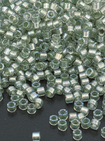 DB2378:Silver Strand Inside Color Lined Rainbow Duracoat Miyuki Delica (Size 11, 7 grams, ~1400 beads)