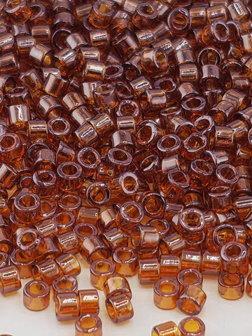 DB1891 Miyuki Delica Beads: Auburn Translucent (Size 11, 7 grams, ~1400 beads)
