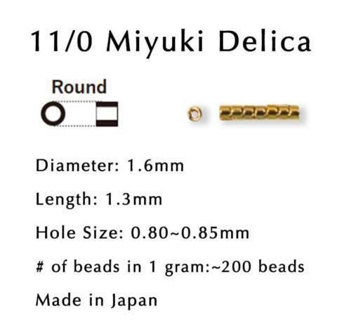 DB1685:Dark Garnet Red Translucent Silver-Lined Miyuki Delica (Size 11, 7 grams, ~1400 beads)
