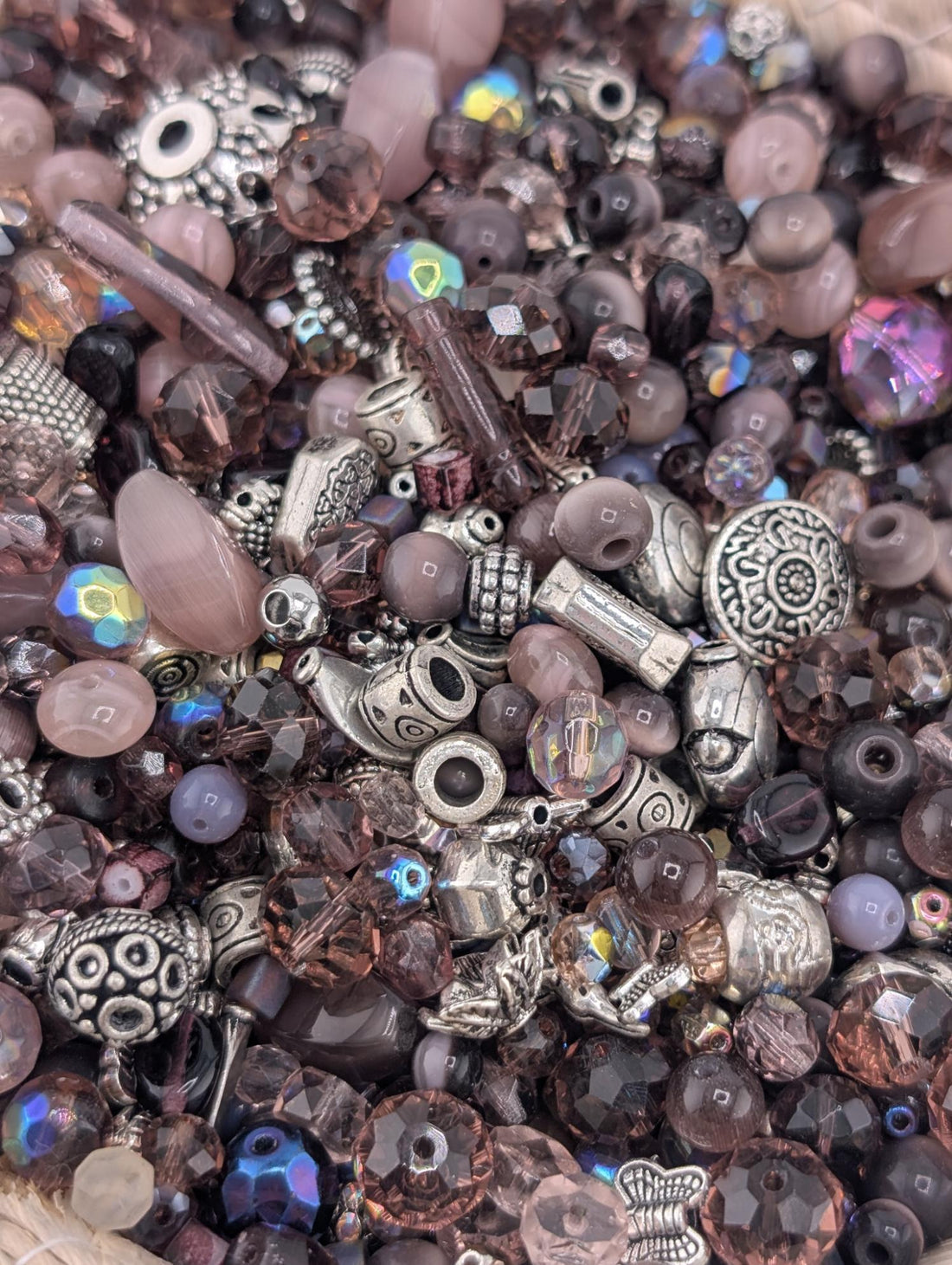 Learise Exclusive "Mullberry Shine Mix" Glass Bead Soup Mix (56g Pkg)