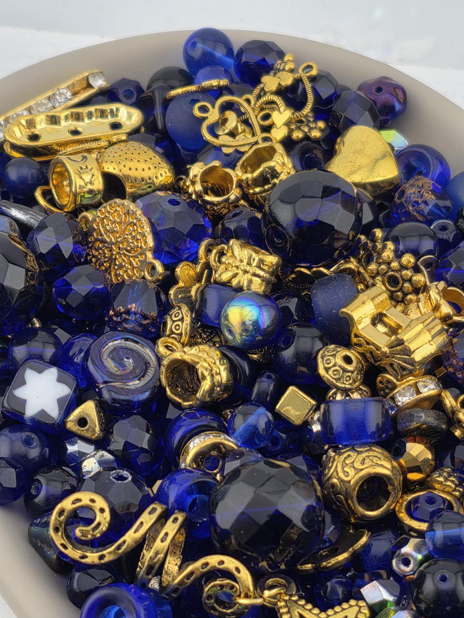 Learise Exclusive "Royally Blue" Glass Bead Soup Mix (56g Pkg)