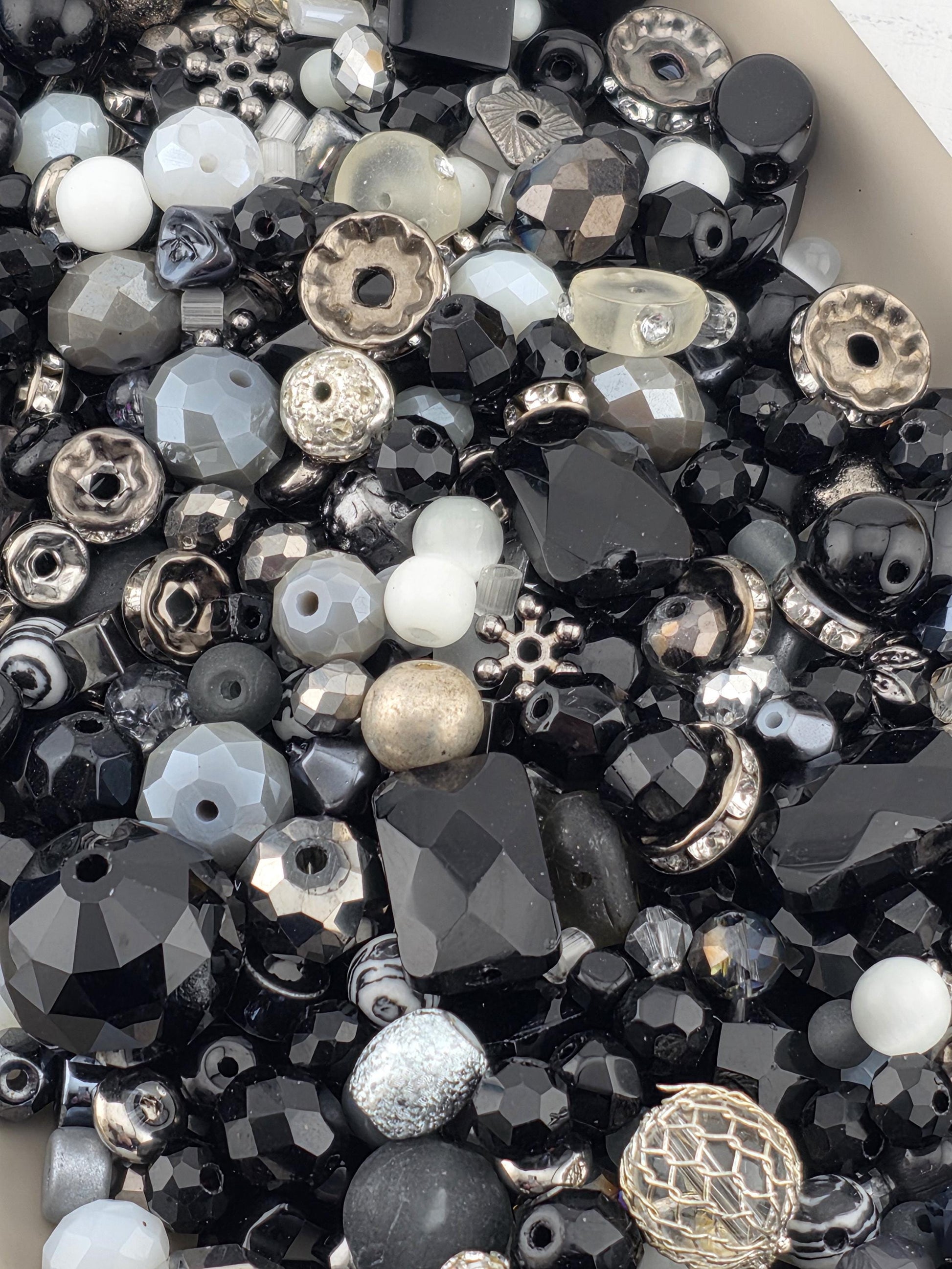 It's not all black and white Glass & Metal Bead Mix By Learise, 2oz pkg