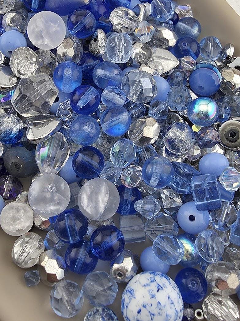 Learise Exclusive "Silver Lined Skies" Glass Bead Soup Mix (56g Pkg)