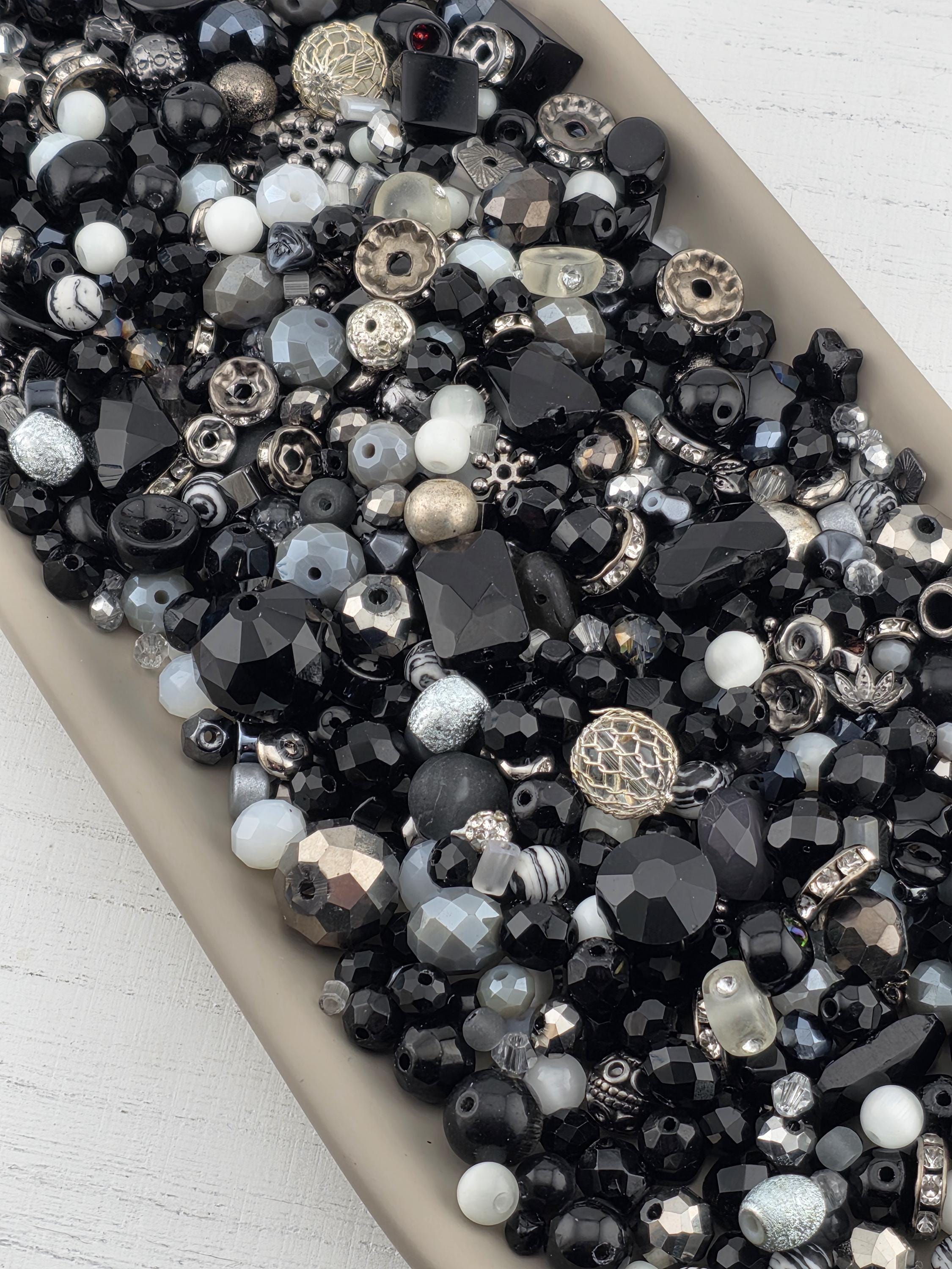 It's not all black and white Glass & Metal Bead Mix By Learise, 2oz pkg