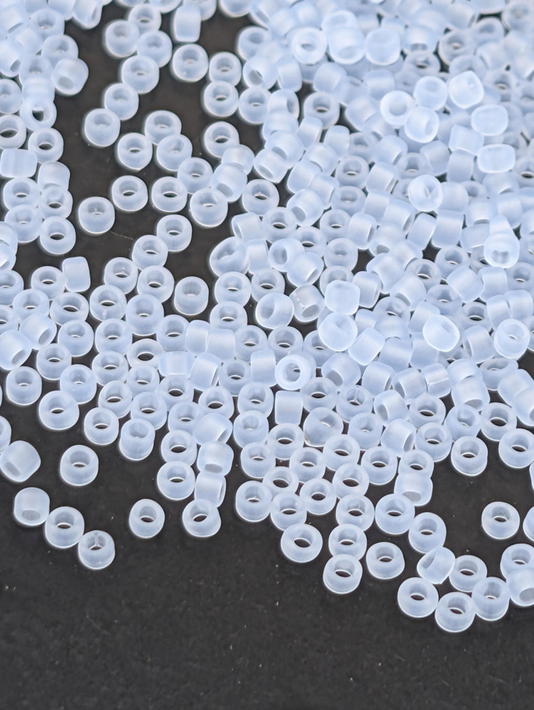 Ceylon Frosted Glacier Size 15/0 Toho Round 2.5" tube | Japanese Seed Beads | Bead Weaving Embroidery Supply | DIY Jewelry