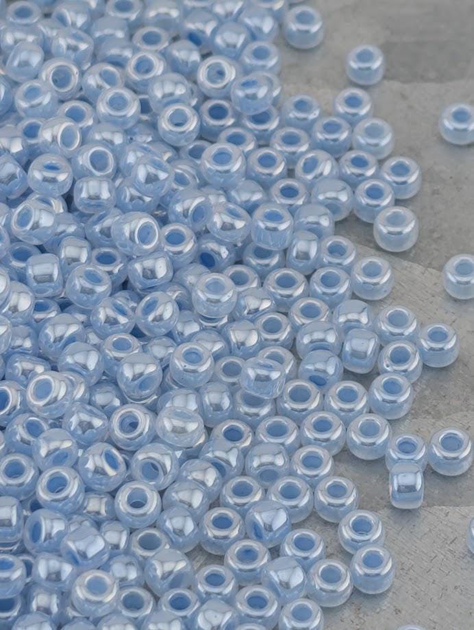 Dusky Blue Ceylon Miyuki Rocaille Size 8/0 (20g pkg)