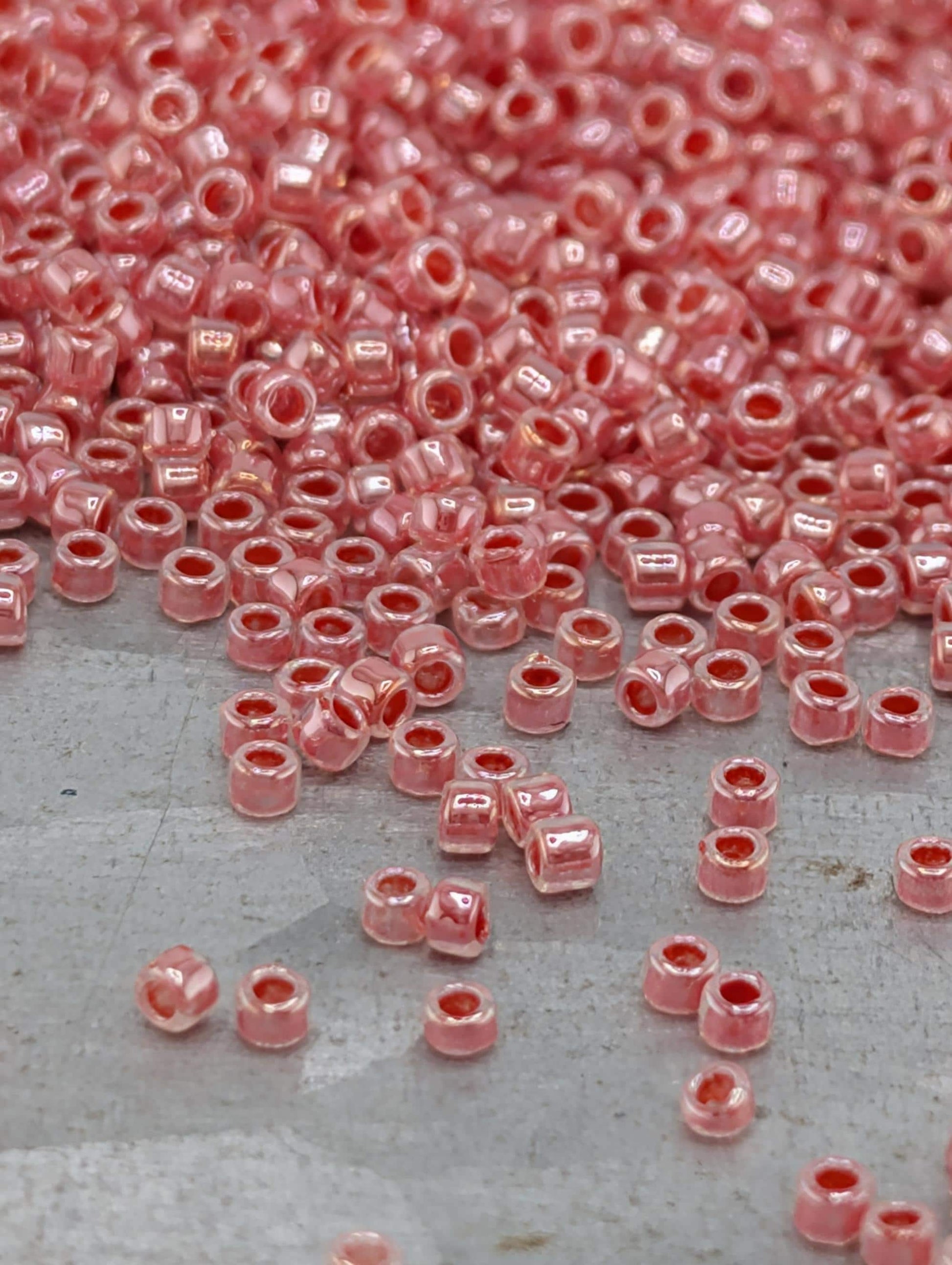 Ceylon Tomato Soup Size 15/0 Toho Round 2.5" tube | Japanese Seed Beads | Bead Weaving Embroidery Supply | DIY Jewelry