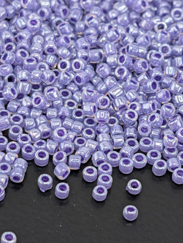 TOHO Round 15/0 Tube 2.5": Ceylon Gladiola Size 15/0 Toho Round 2.5" tube | Japanese Seed Beads | Bead Weaving Embroidery Supply