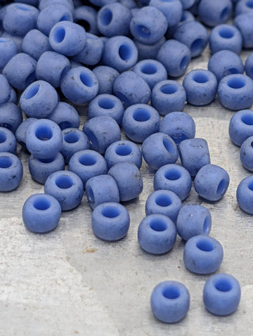 Semi Glazed - Soft Blue Size 8/0 Toho Round 2.5" tube | Japanese Seed Beads | Bead Weaving Embroidery Supply | DIY Jewelry