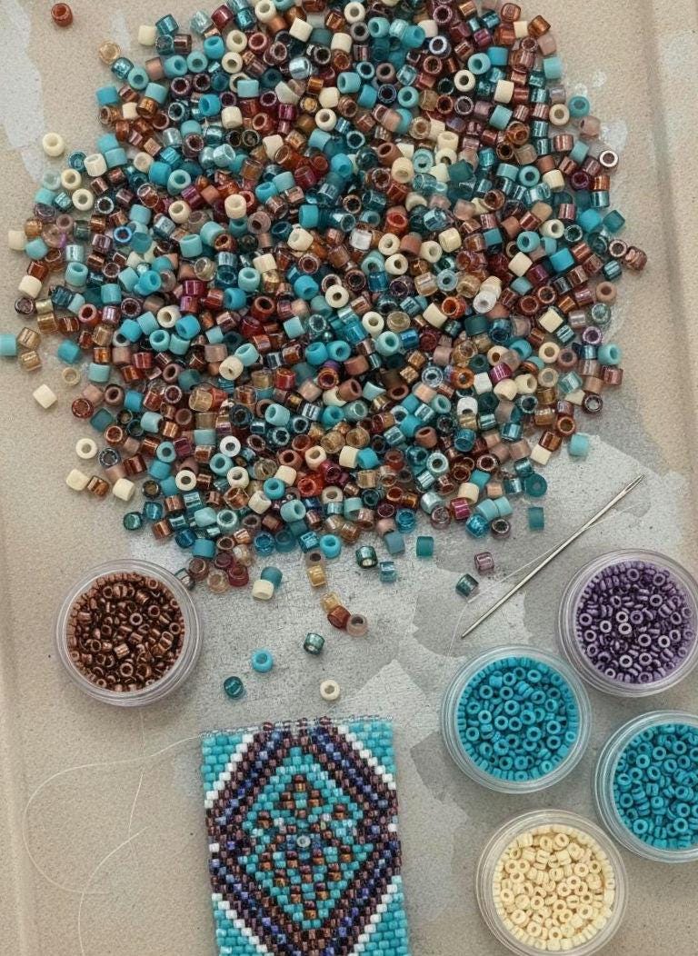 Sedona Sunset Seed Bead Mix | Size 11/0 Miyuki Delicas | 7G Pkg