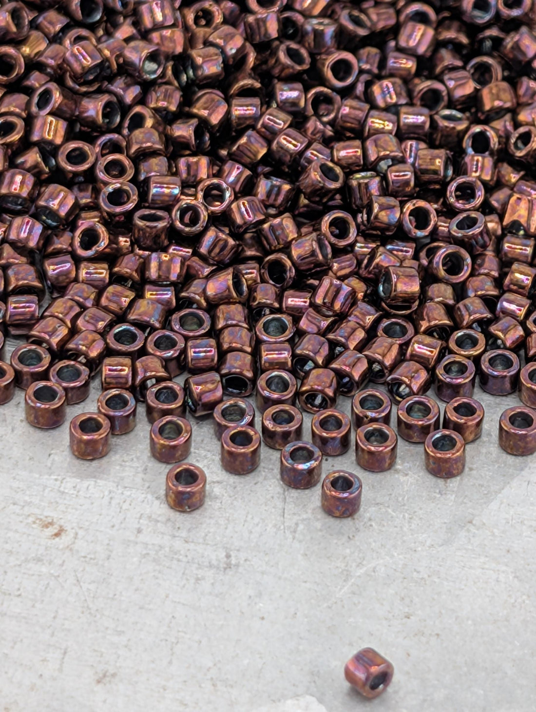 DB0012:Dark Raspberry M Miyuki Delica (Size 11, 7 grams, ~1400 beads)