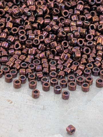 DB0012:Dark Raspberry M Miyuki Delica (Size 11, 7 grams, ~1400 beads)