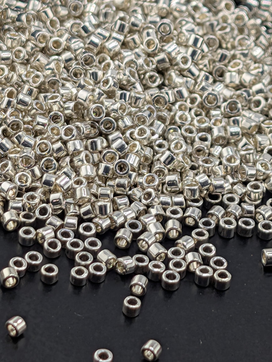 DB0035 Galvanized Silver Miyuki Delica Beads (Size 11, 7 grams, ~1400 beads)