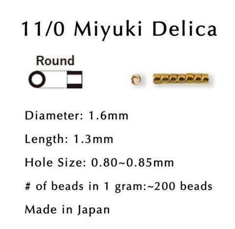 DB0118:Sunflower Yellow Translucent Inside Color Lined Miyuki Delica (Size 11, 7 grams, ~1400 beads)