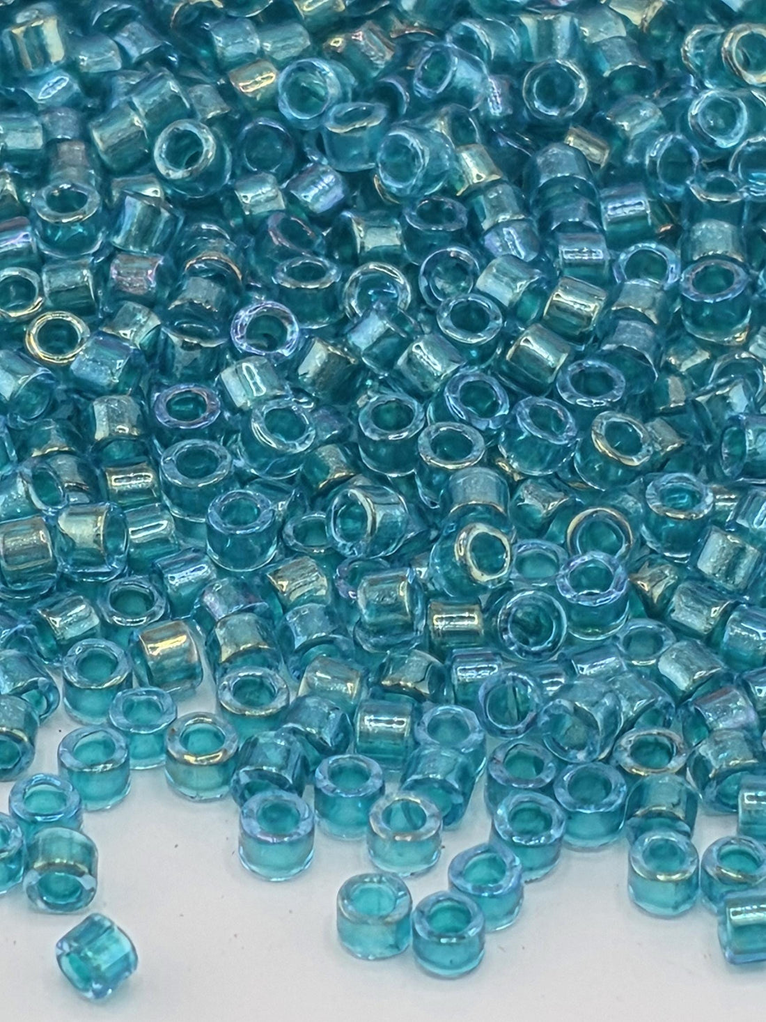 DB2380:Jamaican Bay Inside Color Lined Duracoat Miyuki Delica (Size 11, 7 grams, ~1400 beads)