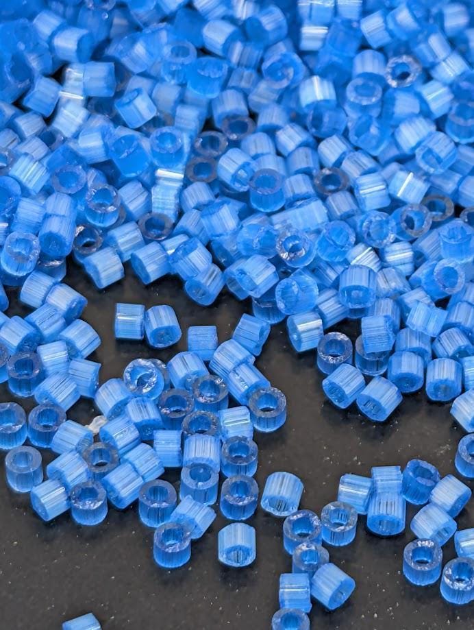 DB1860 Miyuki Delica Beads: Dark Capri Blue Satin - Seed Beads Tube (Size 11, 7 grams, ~1400 beads)