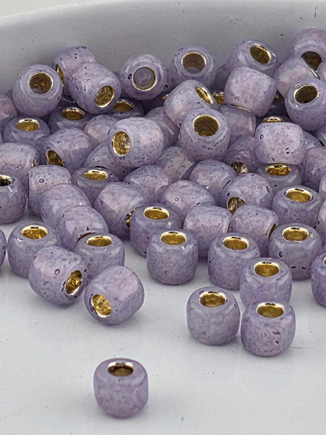 PermaFinish Translucent Silver-Lined Alexandrite Toho Seed Beads - 6/0 Round, 2.5" Tube ~8-9g