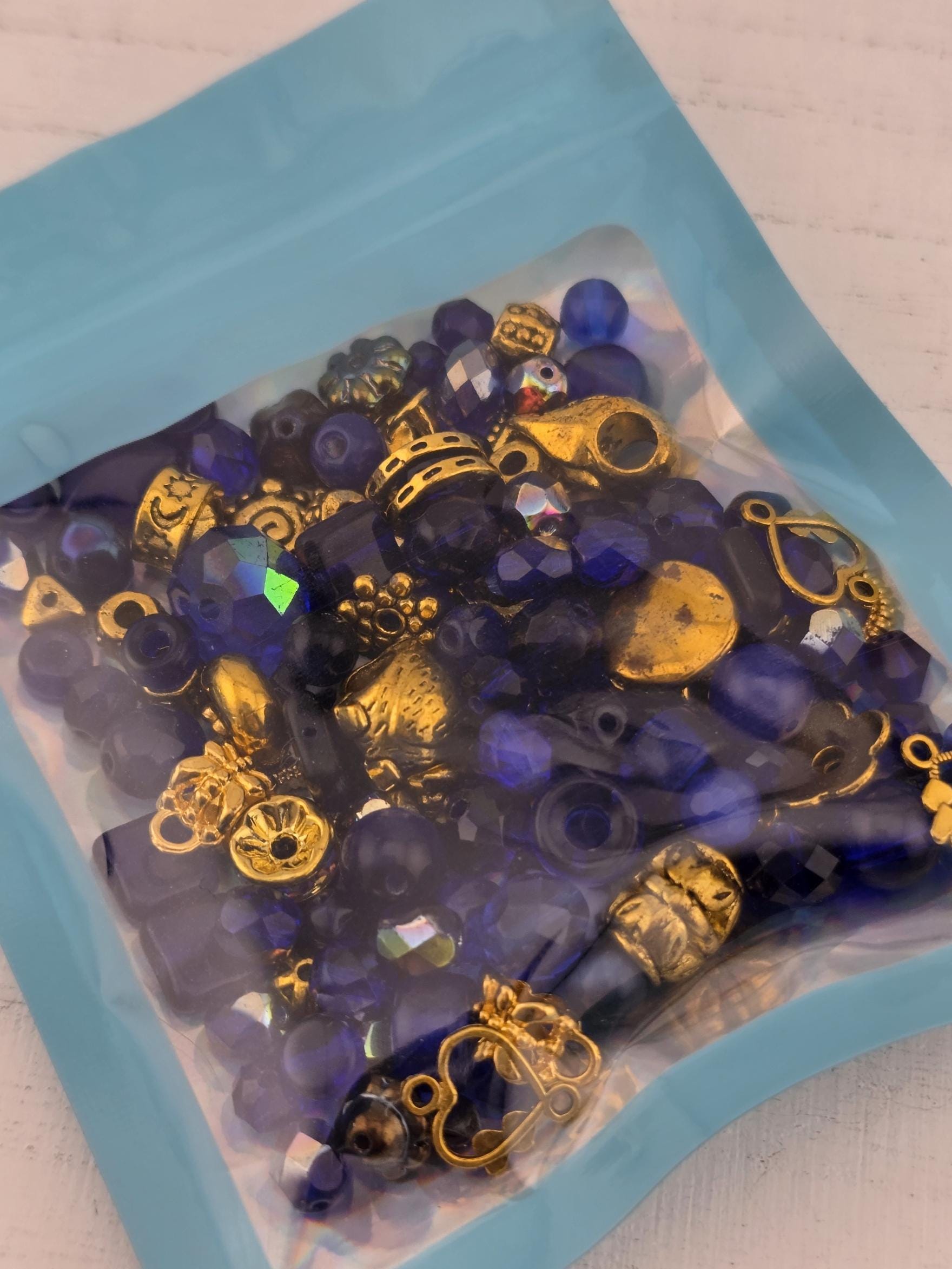 Learise Exclusive "Royally Blue" Glass Bead Soup Mix (56g Pkg)