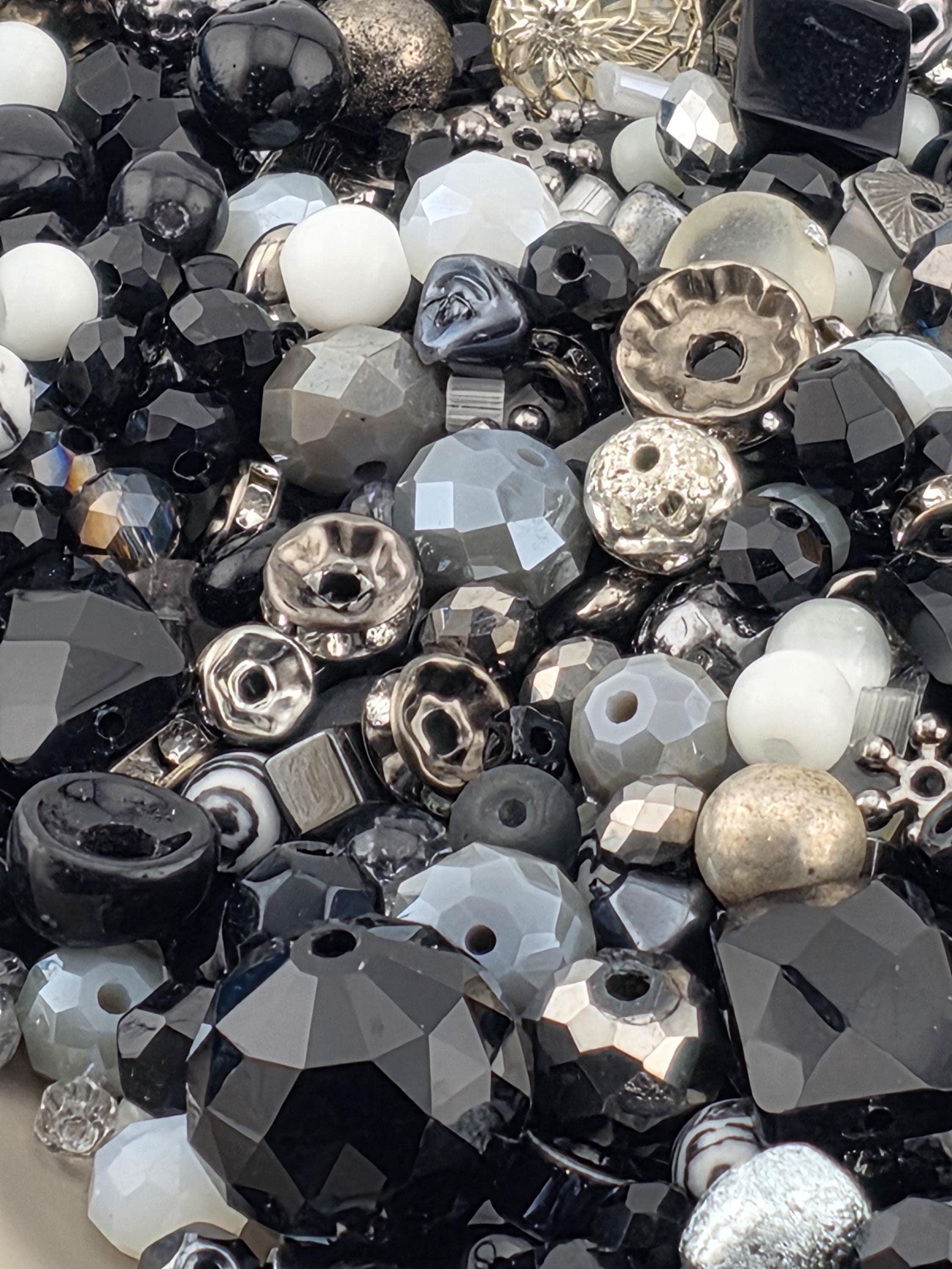 It's not all black and white Glass & Metal Bead Mix By Learise, 2oz pkg