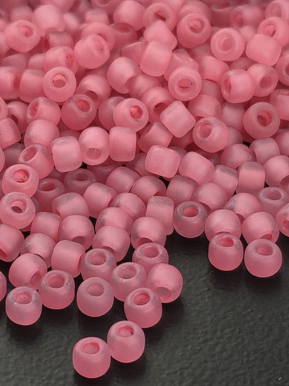 Matsuno Seed Beads - Translucent Matte Dusty Rose, Size 6, 15g
