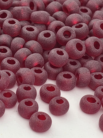Transparent Matte Garnet | Size 6 | 15g | Preciosa-Ornela Glass Seed Beads