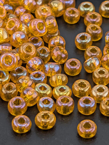 Transparent Orange AB | Size 6 | 15g | Preciosa-Ornela Glass Seed Beads