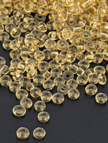 Transparent Light Topaz | Size 11 | 15g | Preciosa-Ornela Glass Seed Beads