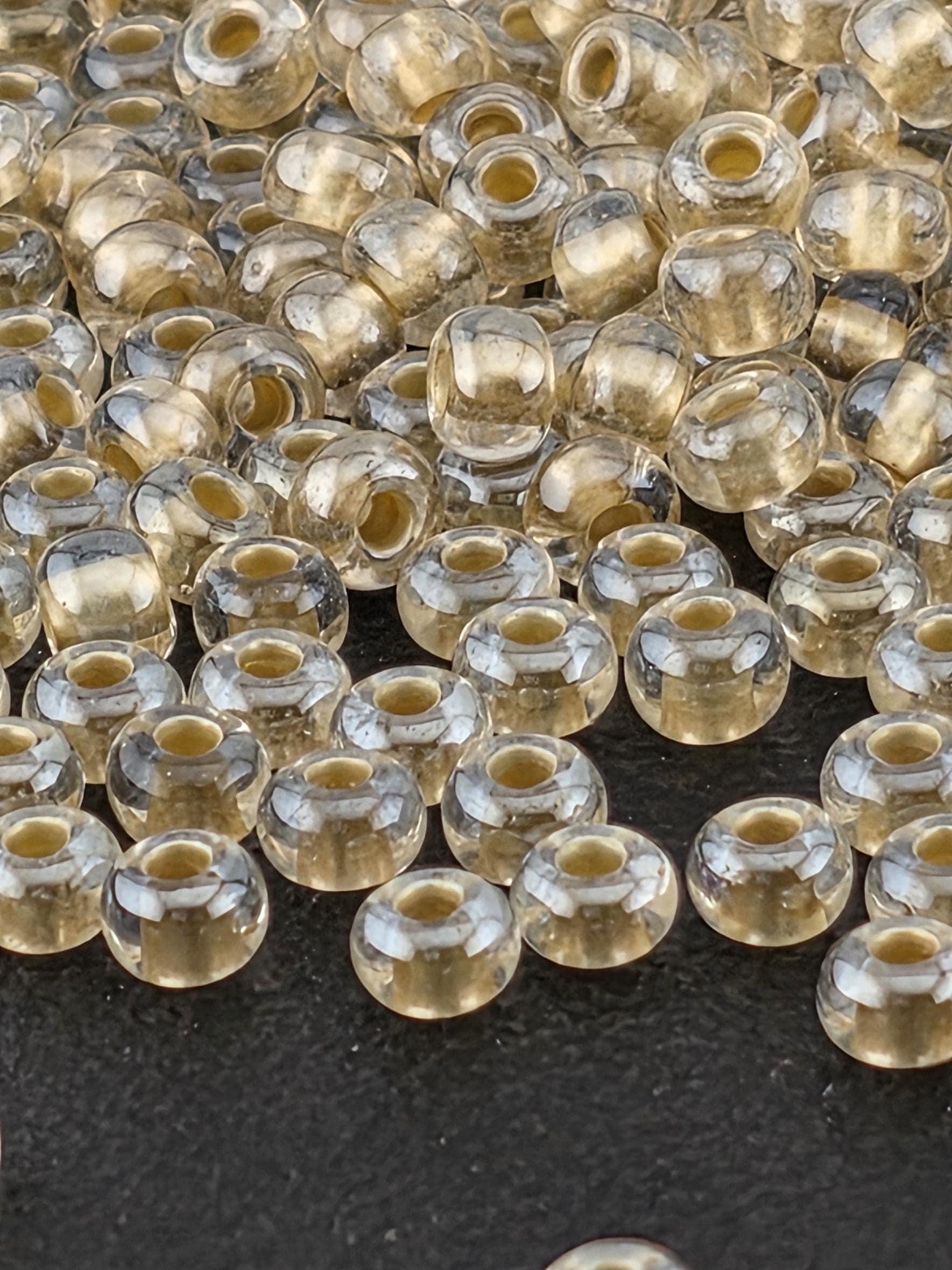 Translucent Mocca PearlLined | Size 6 | 15g | Preciosa-Ornela Glass Seed Beads