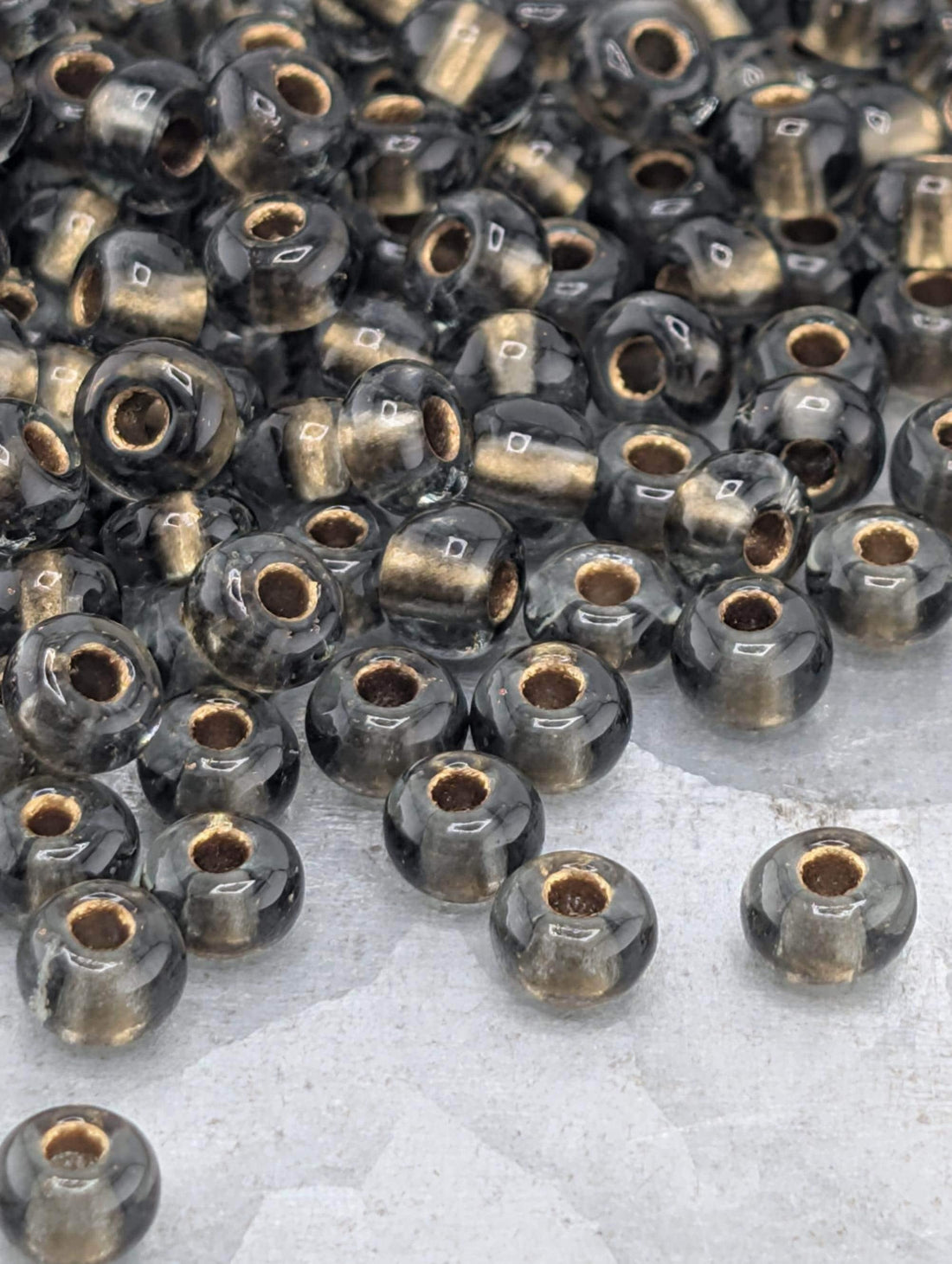 Translucent Bronze Smoky Quartz | Size 6| 15g | Preciosa-Ornela Glass Seed Beads