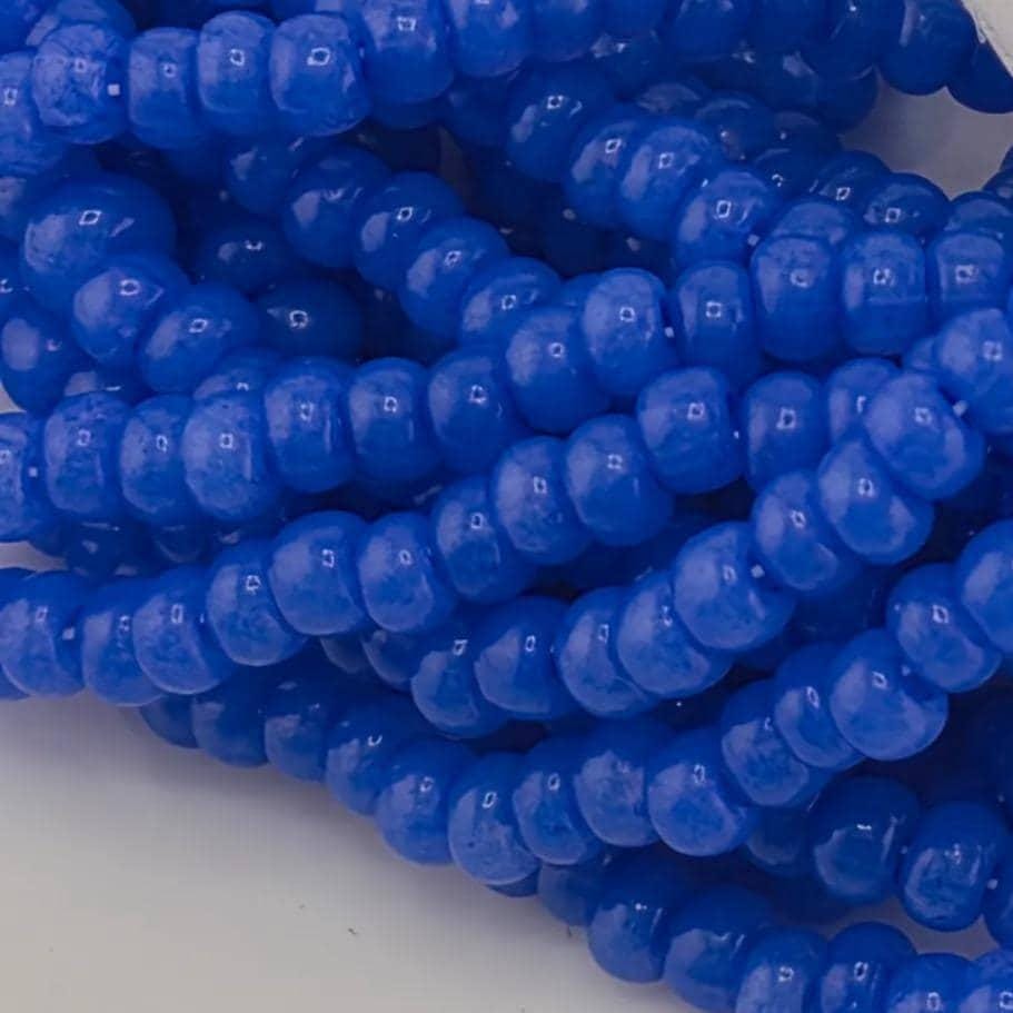 Translucent Aqua Opal | Size 8 | Half-Hank (12" 6-String) | Preciosa-Ornela Glass Seed Beads | Czech Seed Beads