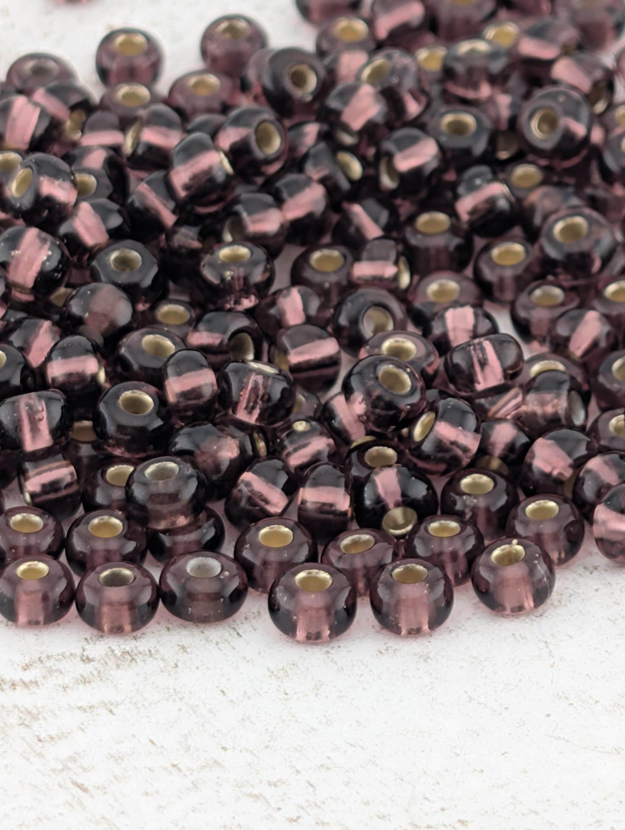 Transparent Amethyst Silver Lined | Size 6 | 15g | Preciosa-Ornela Glass Seed Beads