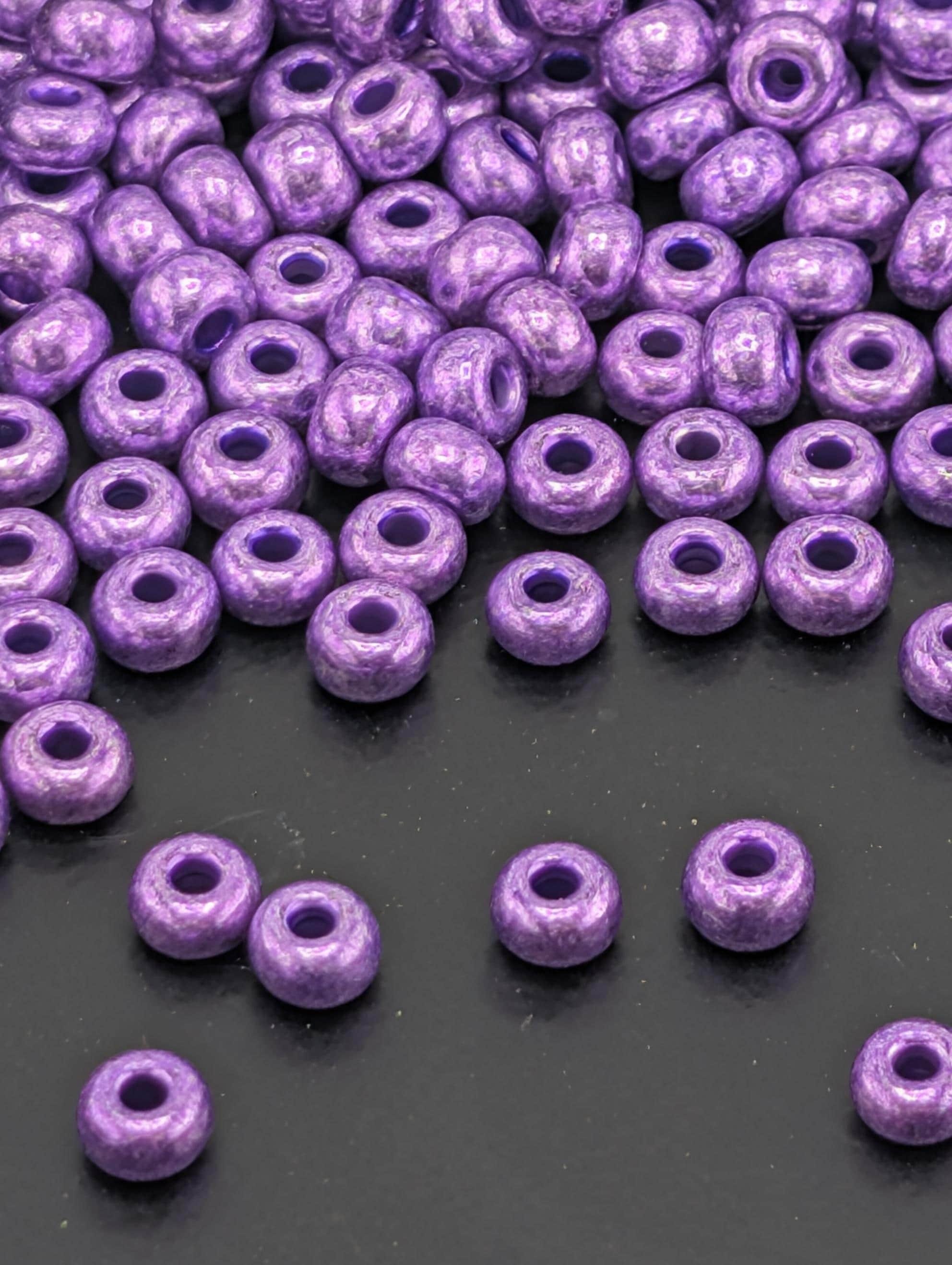 Opaque Metallic Purple | Size 6 | 15g | Preciosa-Ornela Glass Seed Beads
