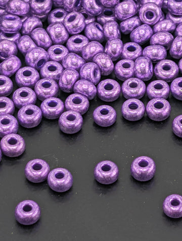 Opaque Metallic Purple | Size 6 | 15g | Preciosa-Ornela Glass Seed Beads