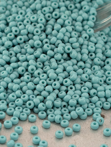 Opaque Turquoise | Size 11 | 15g | Preciosa-Ornela Glass Seed Beads