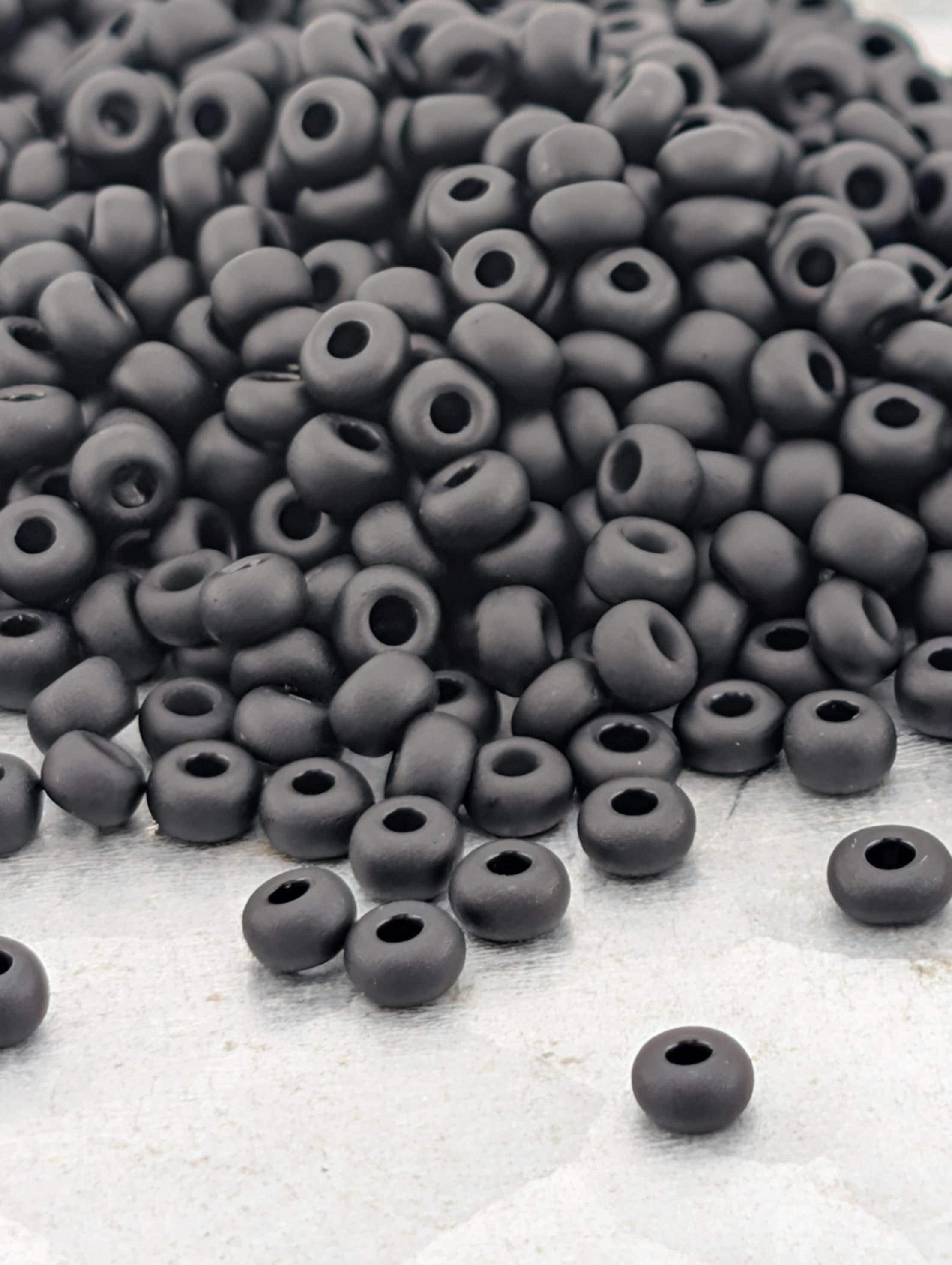 Opaque Semi Matte Black | Size 8 | 15g | Preciosa-Ornela Glass Seed Beads