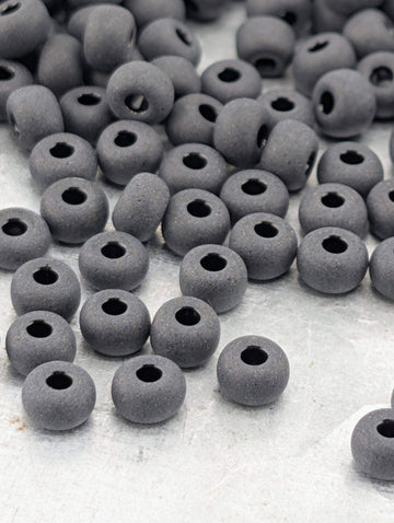 Opaque Matte Jet | Size 6 | 20g Tube | Preciosa-Ornela Glass Seed Beads