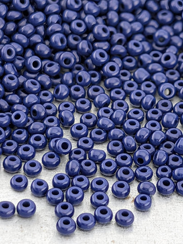 Opaque Cobalt Blue | Size 10 | 15g | Preciosa-Ornela Glass Seed Beads