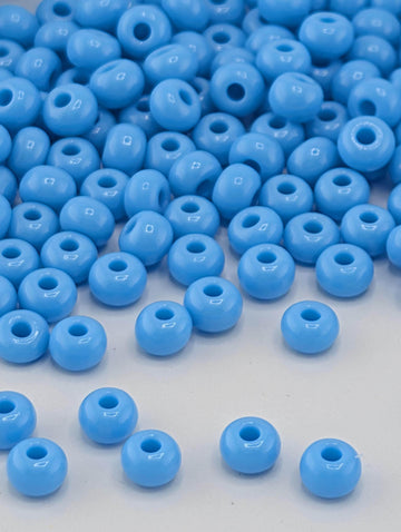 Opaque Blue Turquoise | Size 6 | 20g Tube | Preciosa-Ornela Glass Seed Beads