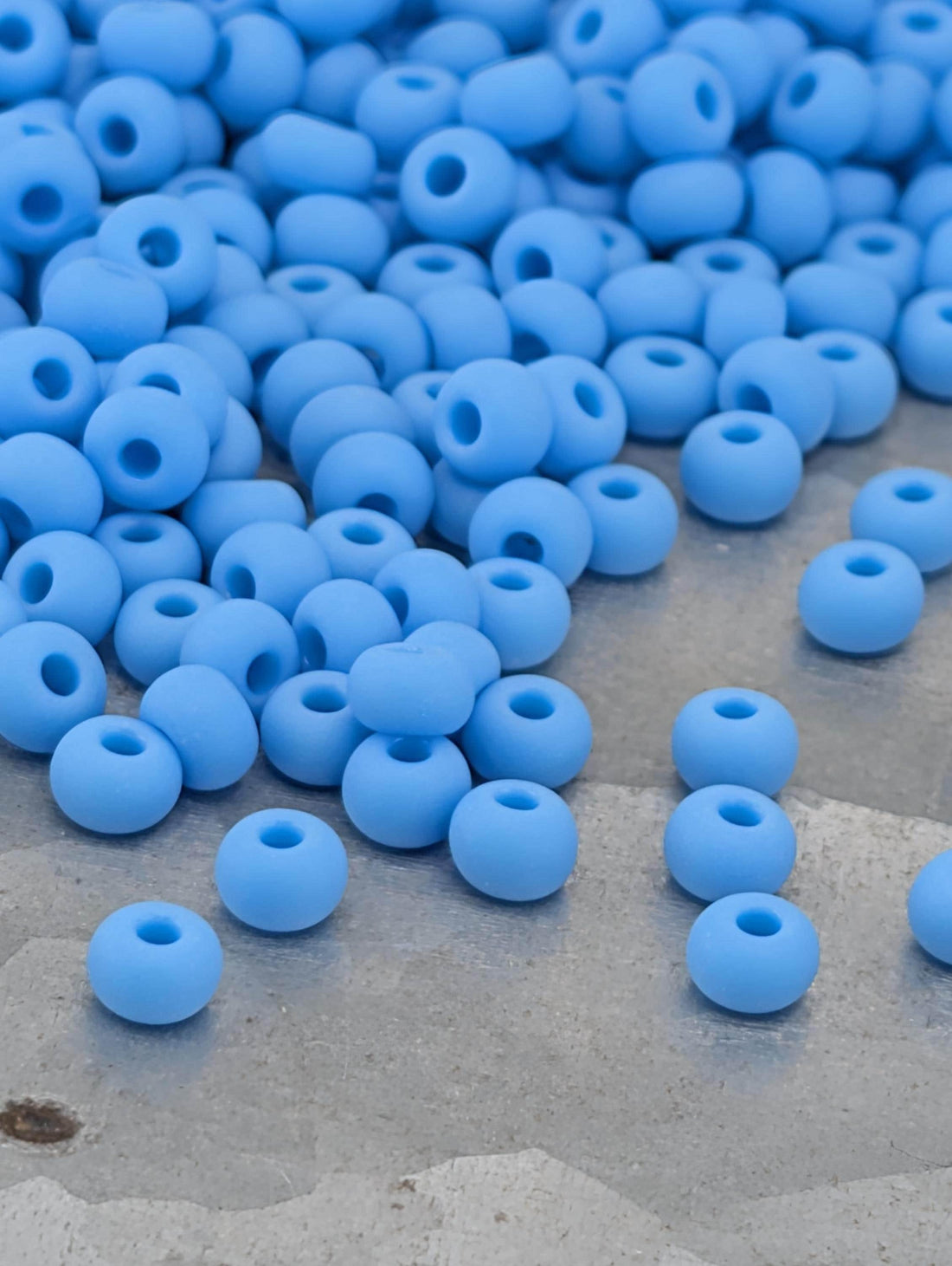 Opaque Light Blue Matte | Size 6 | 20g Tube | Preciosa-Ornela Glass Seed Beads